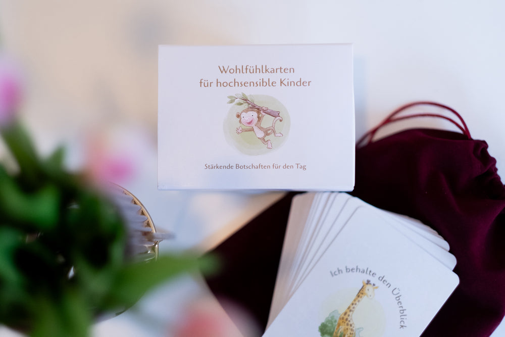 Wohlfühlkarten inkl. Begleitheft für hochsensible Kinder