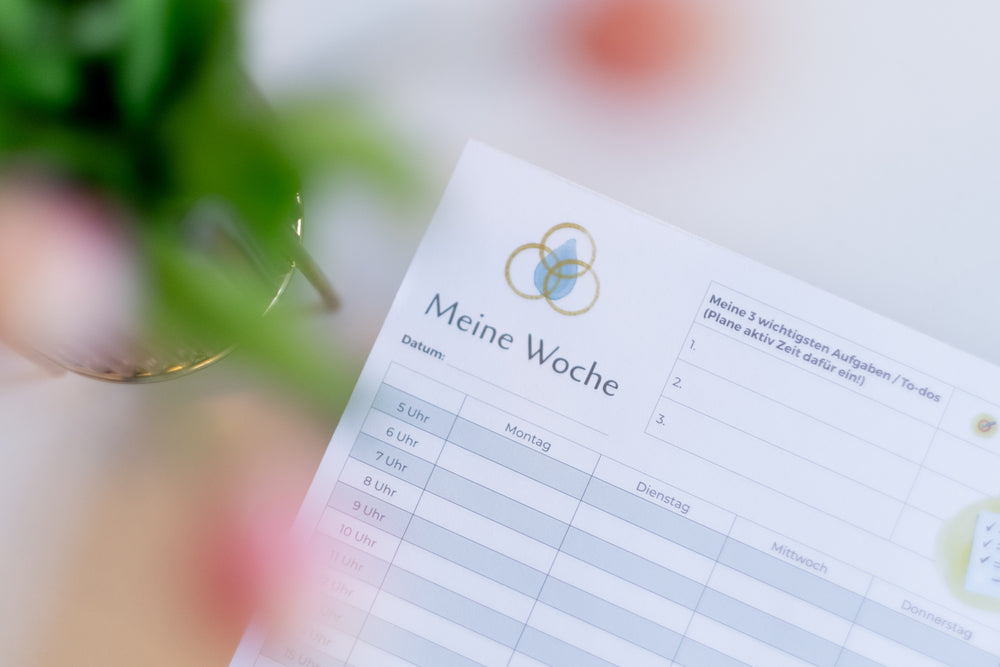 Wochenplaner für mehr Struktur, Achtsamkeit & Selbstliebe