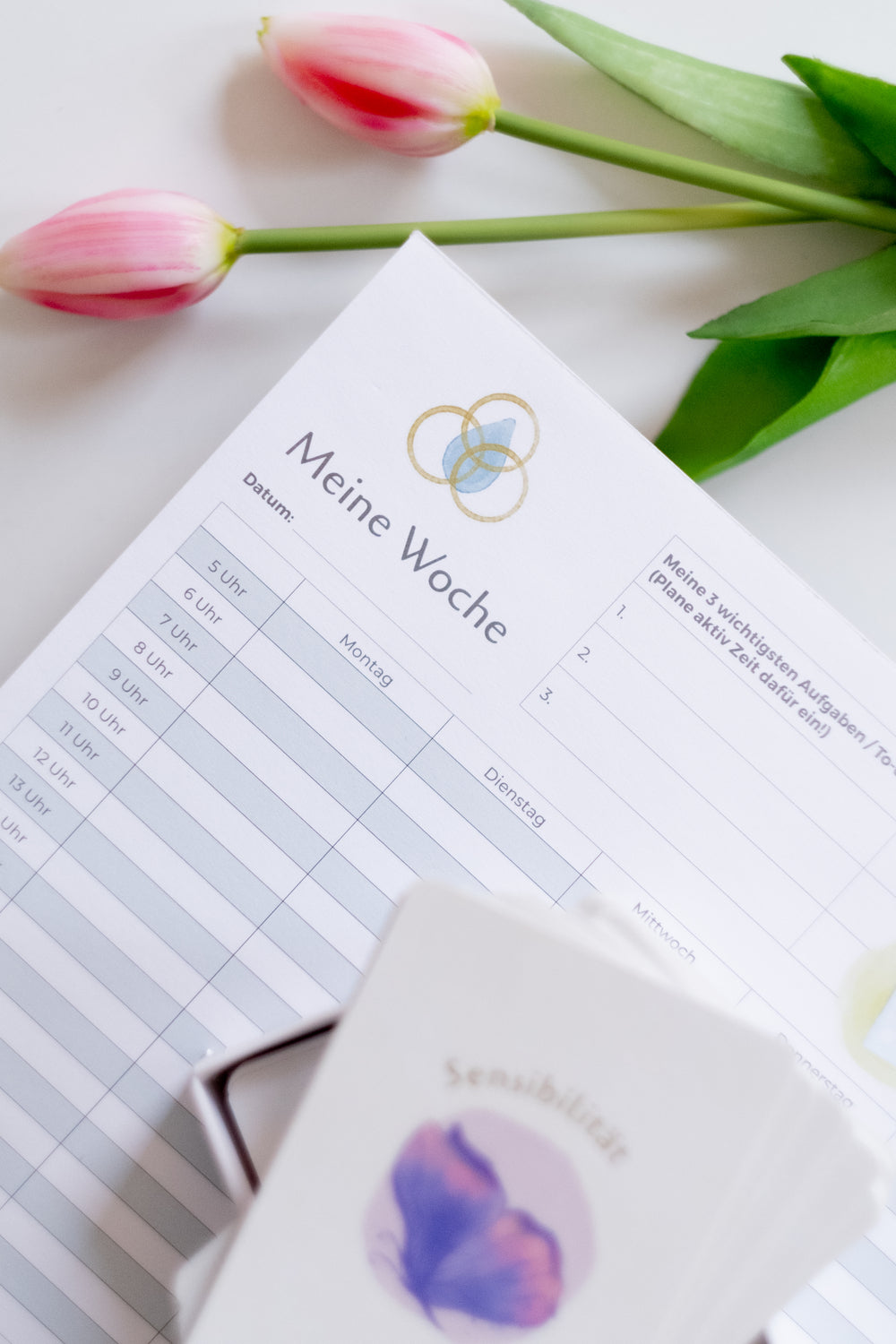 Bundle: Wochenplaner und Wohlfühlkarten für Hochsensible